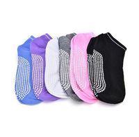 Wholesale Yoga Socks Non Slip Massage Ankle Women Pilates Fitness Colorful Toe Durable Dance Grip Exercise Printed Gym Dance Sport socks