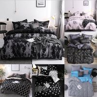 Wholesale US Size Bedding Duvet Cover Piece Set Soft Comfortable Feather Leopard Quilt Cover Pillowcase Set Back to School Twin Queen King Size