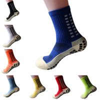 Wholesale New Unisex Anti Slip Soccer Cotton Running Sport Socks Absorb Sweat