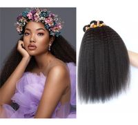 Wholesale VIYA A Malaysian Real Human Hair Extensions Hairstyle For Kinky Straight Yaki Weave Bundles inch