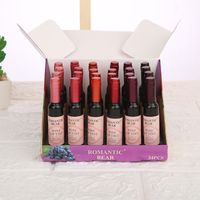 Wholesale ROMANTIC BEAR Long lasting Wine Lipgloss cosmetics colors waterproof liquid lipsticks DHL Free Lips makeup