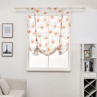 Wholesale 100 cm Curtain Flower Printed Short Sheer Curtains Simple Modern Bedroom Living Room Tulle Window Drape Valance Home Decor DBC DH0899