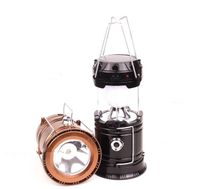 Wholesale Solar lamps Outdoor LED Camping Lantern Solar lights Collapsible Lights Outdoor Camping Hiking Super Bright lamp new Style Portable YSY147Q