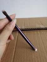 Wholesale Hot Sale Vice2 Cosmetic Double Ended Single Eye Brush Synthetic Hair Metal Handle Eye Shadow Contour Shading Makeup Brushes