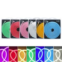 Wholesale Retail Blister Kit SMD LED Flex Neon Light Silicone LED Strip Rope Light DC12V Waterproof IP65 Advertising Decoration DIY