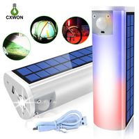Wholesale Solar Power Waterproof Camping Lamp Rechargeable USB Charger emergency light Security Lighting LM With Motion Sensor Working Mode