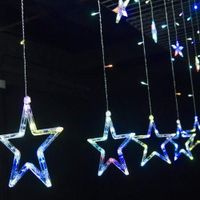 Wholesale LED Strings Curtain String Lights V V Star Light ft Stars LEDs Starry Fairy Lighting for Wedding Bedroom Christmas Party Xmas