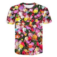 Wholesale New D Printing Landscape Painting T shirt Man Round Collar Short Sleeve T shirt Summer Fallow Men Woman Fashion T shirt Short
