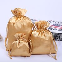 Wholesale 50 Silk Stain Drawstring Bag with Ribbon Rope for Jewelry Hair Travel Watch Shoes Diamond Bead Ring Makeup Gift Packaging Pouch
