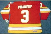 Wholesale Custom Men Youth women Vintage DION PHANEUF Calgary Flames CCM Hockey Jersey Size S XL or custom any name or number