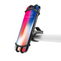 Wholesale Universal Bicycle Phone Holder For Pro Max Xiaomi Silicone Cell Phones Stand Motorcycle Handlebar Clip Stands GPS Mount