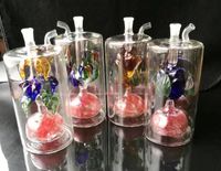 Wholesale Take the winding hookah on large glass Glass bongs Oil Water Pipes Glass Pipe Oil Rigs Smoking