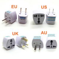 Wholesale Universal US UK AU To EU Plug USA To Euro Europe Travel Wall AC Power Charger Outlet Adapter Converter Socket