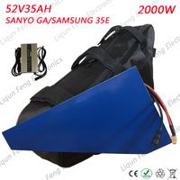 Wholesale 52V W Triangle Battery V AH EBike Batttery V AH use SANYO GA SAMSUNG cell Lithium Battery with A BMS A Charger