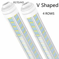 Wholesale R17D HO FT LED Bulb Rotate V Shaped K W LM W Equivalent F96T12 DW HO Clear Cover T8 T10 T12 Replacement Ballast Bypass