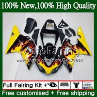 Wholesale Yellow flame Body For YAMAHA YZF R YZF YZF1000 YZFR1 Frame MF1 YZF YZF R1 YZF R1 Fairing Bodywork Kit