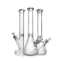 Wholesale 16 Inch Bongs Beaker Bong Water Pipes with mm Glass Slide mm Thick Glass Tube Heavy Big Huge Glass Water Bongs Clear Dab Rigs
