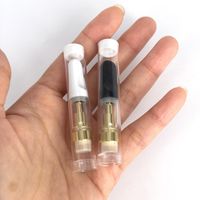 Wholesale eCig Wax Glass Ceramic Cartridge Wickless Tank ml Thick Oil Open Vape Pen Empty Atomizer in gold color