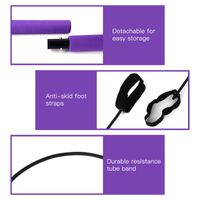 Wholesale Resistance Bands Portable Bar Kit Muscle Bandas Elasticas Fitness Jump Rope Home Body Workout Set Gym Equipment For