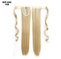 Wholesale 22inch Long Straight Synthetic Hair Ponytail Pony Tail False Hair Extensions Hairpiece Fairy Tail Hairpins