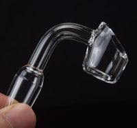 Wholesale Female Male mm Quartz Nail mm Thick Degrees Pure Quartz Banger Nail Domeless Glass Bong Nail