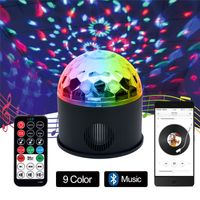 Wholesale Remote RGB LED Crystal Magic Ball Stage Light Rotation Speaker Colorful KTV DJ Disco Gift Bluetooth Music Control Lights USB MP3 LED Effects
