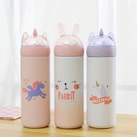 Wholesale Unicorn Cartoon Sequins Insulated Tumblers Stainless Steel Water Mug Christmas Gifts Student Gift Water Bottle jb A1