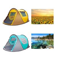 Wholesale Outdoor Tents Fully automatic Opening Instant Portable Beach Tent Beach Shelter Hiking Camping Family Tents Person ZZA657