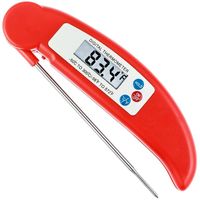 Wholesale White Red Black Blue v Barbecue Thermometer BBQ Folding Probe Grill Cooking Food Electronic Probe Thermometer