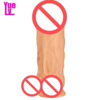 Wholesale YUELV CM Huge Thick Realistic Dildo Big Artificial Penis Female Masturbation Giant Dick Sex Toys Products For Women Not For Beginners