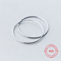 Wholesale high quality sterling silver mm circle hoop earrings fashion gifts hyperbole big Ear ring