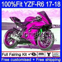 Wholesale Injection Glossy pink hot Kit For YAMAHA YZF600 YZF R6 YZF YZF R6 HM YZF R YZF YZFR6 Fairing Body Gifts