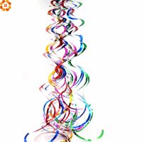 New 6pc Pack Ceiling Hanging Swirl Decoration Metallic For Wedding Christmas Halloween Birthday Party Decoration Baby Shower Boy