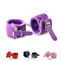 Wholesale 4 Colors Soft PU Leather Handcuffs Restraints Slave bdsm Bondage Sex Products Adult Game Sex Toys for Couples