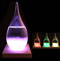 Kreative Glasflasche Wasser Glas Barometer Wettervorhersage Crystal Stilvolle Desktop Drops Storm Glass Crafts Wetter Flasche