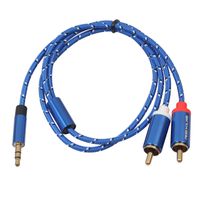 Wholesale Aux Cable mm Male To RCA Audio Cable Stereo Y Splitter Audio Cable For Tablet PC To Speaker