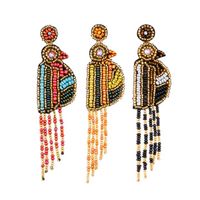 Parrot Boucle D/'oreille Longue Goutte Boucle d/'oreille Hip Hop Punk exagéré coloré fashion