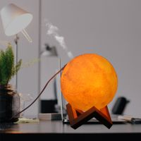Wholesale 3D Printing Moon Lamp Humidifier Air Purifier Night Light Mist Maker