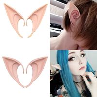 Wholesale 1Pair Mysterious Angel Elf Ears Fairy Cosplay Accessories Halloween Christmas Party Latex Soft Pointed Tips False Ears Props CM CM