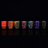 Wholesale New Drip Tip Colorful Snake Honeycomb Resin Wide Bore Mouthpiece Fit Goon Kennedy Battle Apocalypse Pyro TFV8 TFV12 Atomizer Hot Cake