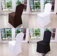 Wholesale New Arrival Seat Covers Comfortable Wrinkle Resistant Spandex Chair Hood Removable Stretch Dining Room Banquet Chair Covers Home