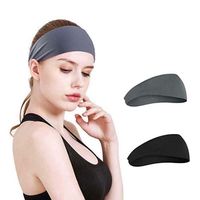 Wholesale Plain Magic Turban Outdoor Headband print Headwear headscarf sport Head band Bandanas Yoga Gym Solid Sweatband