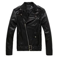 Wholesale 2020 brand men s jacket spring and autumn new leather jackets Overcoat For Male Outer Wear Clothing Garment Dropshipping