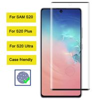 Wholesale Case Friendly D Curved Tempered Glass Screen Protector For Samsung Note Ultra S20 plus S20 Ultra S10 plus S10 lite S10 G