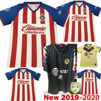 Chivas De Guadalajara Men/'s Red//Blue Short Sleeve Jersey Apertura 2019 New