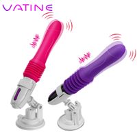 Wholesale VATINE Automatic Female Masturbation Stretching Massager G spot Sex Toys for Women Sex Machine Dildo Vibrator CY200520