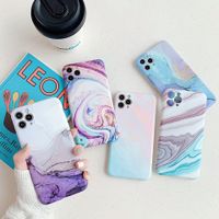 Wholesale Phone Case For iPhone SE Pro X XR XS Max Plus Fashion Abstract Colorful Marble Matte Soft IMD For iPhone