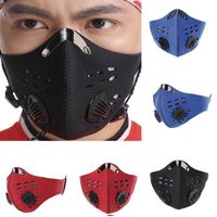 Wholesale Hot Biking Anti Dust Bike Face Mask Activated Carbon Riding Cycling Running Cycling Anti Pollution Bike Isolation Mask With Filter OPP Box