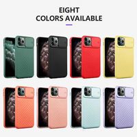 Wholesale Push pull Slider Camera Lens Protection Shockproof Cover Privacy Silicone Anti slip Case For iPhone Pro XS MAX XR X S Plus