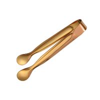 Wholesale Stainless Steel Sugar Clamp Rose Gold Color Thickening Ice Cube Clips Round Head Kitchen Baking Supplies lp E1